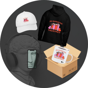 Quantum Bundle - "All Booked for Valentine's" Baseball Cap, Hoodie, and Mug