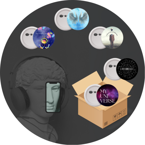 Quantum Pack – Set of 5 Artistic Badges