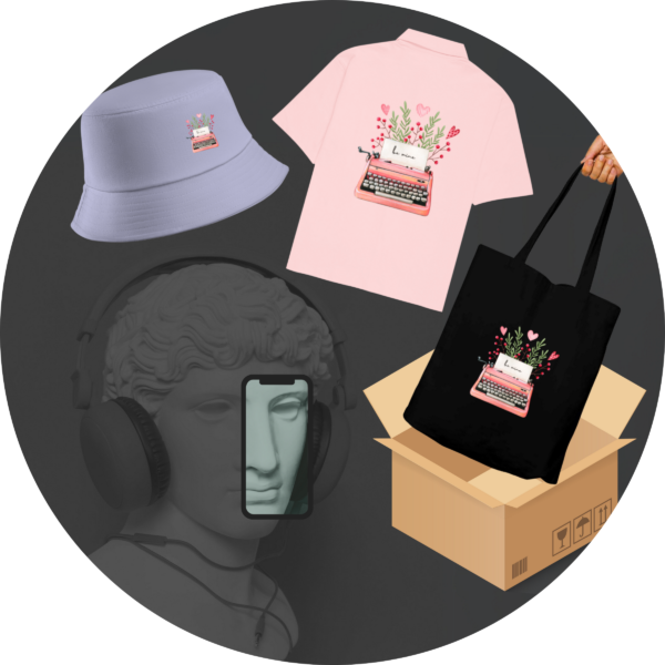 Quantum Bundle - "Be Mine" Collection (Tote, Bucket Hat, Oversized Shirt)