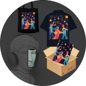 Quantum Bundle – Coldplay Symphony (Tote Bag, Oversized Shirt, Ruled Notepad)