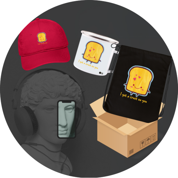 Quantum Bundle - "I Got a Crust on You" Collection (Cap, Mug, Drawstring Bag)