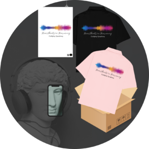 Quantum Bundle – Heartbeats in Harmony (2 Oversized Shirts & A3 Inspirational Poster)