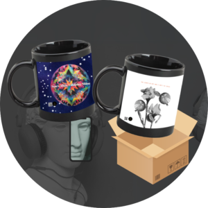 Quantum Mug Pack – Coldplay-Inspired Black Ceramic Mugs