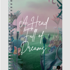 A Head Full of Dreams Unruled Notepad – Dreamy Nature Background