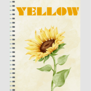 "Yellow" Design Ruled Notebook