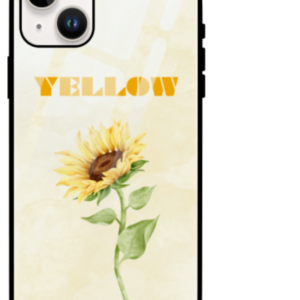 "Yellow" Design iPhone 15 Glass Case