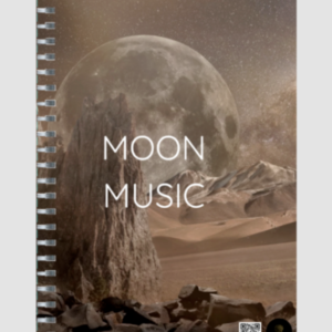 Unruled Notepad – Moon Music Ivory Moon Design