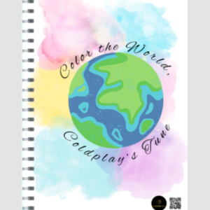 Notepad Ruled – Color the World, Coldplay's Tune Earth Illustration