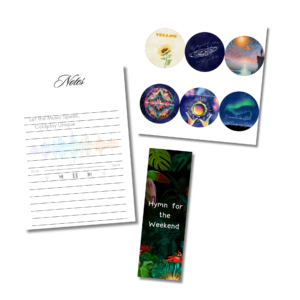 Coldplay Echoes Stationery Set – Printable Stickers, Bookmark & Notepad