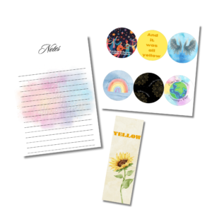 Yellow & Beyond – Coldplay-Inspired Printable Stationery Set