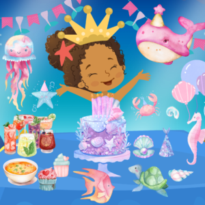 Printable Pretend Play - Underwater Mermaid World Activity Set for Kids - Digital Download