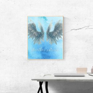 ‘Another’s Arms’ Wall Art – Coldplay Inspired – Angel Wings Design – 29.7x42cm – Printable and Digital Use – Instant Download