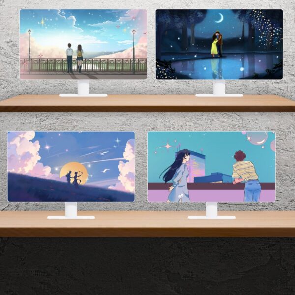 Romantic Couples Desktop Wallpaper Bundle – 14 Love-Themed Designs – 1920x1080px – Instant Download