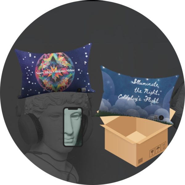 dddd Quantum Pack – Coldplay-Inspired Celestial Cushion Set