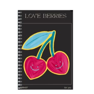 "Love Berries" Ruled Notepad