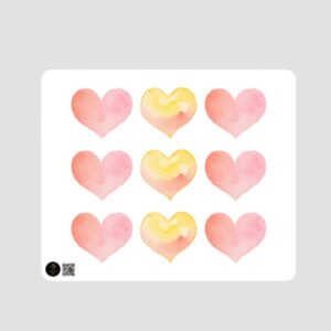 Mouse Pad - Dripping Heart Grid