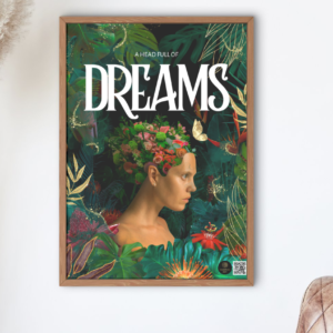 "A Head Full of Dreams" – Coldplay-Inspired 18x24 Inch Poster | Quantum Dot Gold Collection