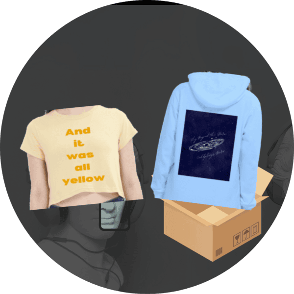 Cosmic Yellow – Coldplay-Inspired Crop Top & Hoodie Duo