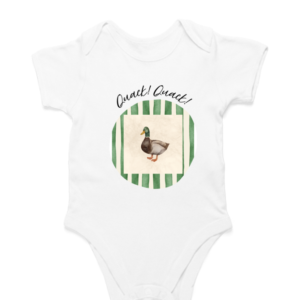 The Green Quack – Adorable Baby Onesie