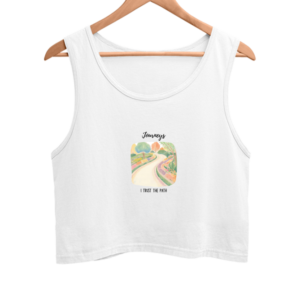 Journeys Cropped Tank Top | Trust the Path | Minimalist Aesthetic