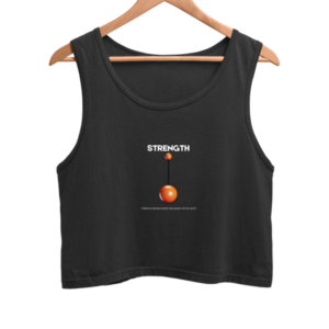 Female Crop Tank – "Resilient by Choice" Strength & Endurance Motivational Design