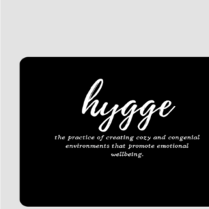 Square Mouse Pad – "The Art of Cozy Living" Hygge Definition