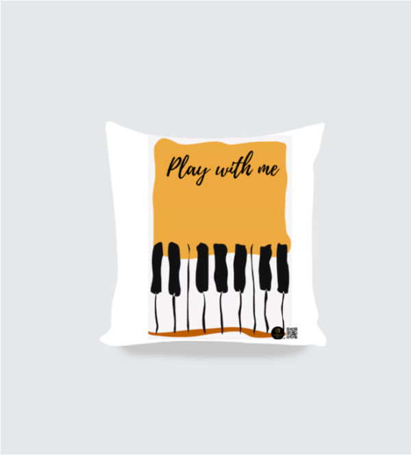 Musical Cushion – 'Play with Me' Piano Keys Design