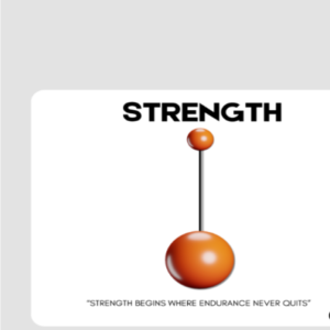 Square Mouse Pad – "Resilient by Choice" Strength & Endurance Design