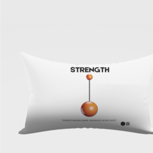 AOP Pillow Cover (18x28) – "Resilient by Choice" Strength & Endurance Motivational Design