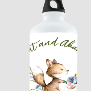 Out and About - 750ml Sipper Bottle | Adventure Fox White Design | Leak-Proof & Travel-Friendly