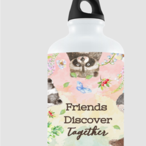 Friends Discover Together 750ml Sipper Bottle | Cute Woodland Animal Design | Kids & Travel-Friendly