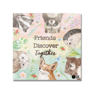 Square Fridge Magnet | Woodland Animal Adventure