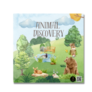 Animal Discovery Square Fridge Magnet – Adorable Nature & Wildlife-Themed Magnet