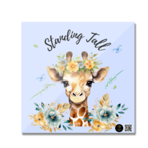 Standing Tall - Motivational Giraffe Fridge Magnet