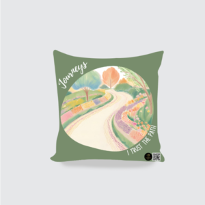 Inspirational Cushion Cover | Journeys - Trust the Path | Cozy Home Décor