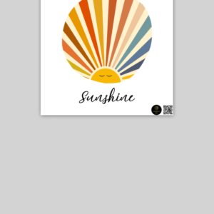Sunshine Nursery Wall Art – 10x10 Inch Poster