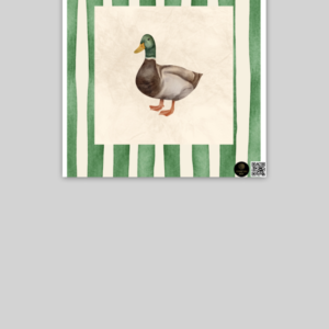 The Green Quack – 10x10 Inch Nursery Poster