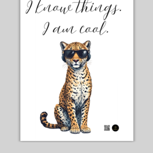 Savvy Spots Canvas Poster – 18x24 Inch Wall Art – Cheetah Aesthetic Print for Home, Office, or Dorm Decor