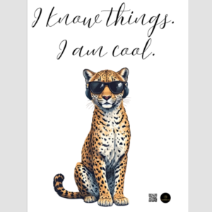 Savvy Spots Canvas Poster – A3 Size Wall Art – Cheetah Aesthetic Print for Home, Office, or Dorm Decor