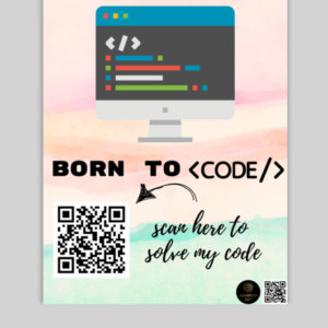 Born to Code - Interactive 18x24 Inch Poster