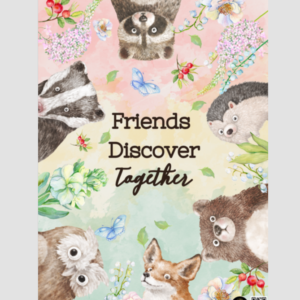 Friends Discover Together A3 Poster | Cute Woodland Animal Print | Nature-Inspired Kids’ Room Decor