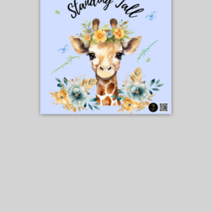 Standing Tall - 10x10 Inch Giraffe Poster