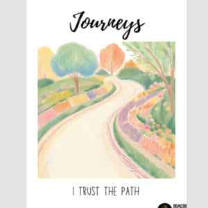 A3 Inspirational Poster | Journeys - Trust the Path | Nature-Themed Wall Art