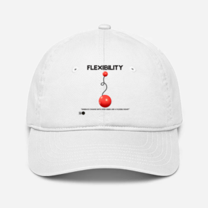 Flexibility Baseball Cap – Bend, Don’t Break | Minimalist Motivational Headwear