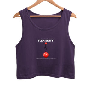 Flexibility Crop Tank Top – Bend, Don’t Break | Dark Edition