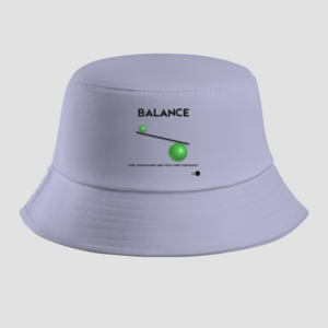 Balance Bucket Hat – Mindful Streetwear with Minimalist Quote