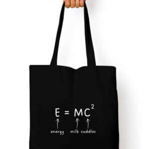 "Einstein’s Baby Formula" Tote Bag – Dark Edition - A Fun & Smart Essential for Parents