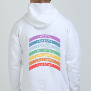 Oversized Hoodie (S-3XL) – "Kids Corner for Wellness" Affirmation Design