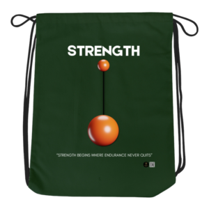 Drawstring Bag – "Resilient by Choice" Strength & Endurance Design