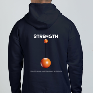 Oversized Hoodie – "Resilient by Choice" Strength & Endurance Motivational Design